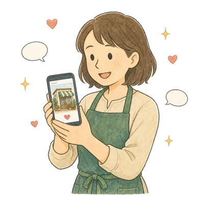 SNS運用サポートのイラスト