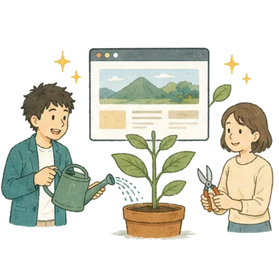 保守・運用サポートのイラスト