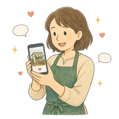 SNS運用サポートのイラスト
