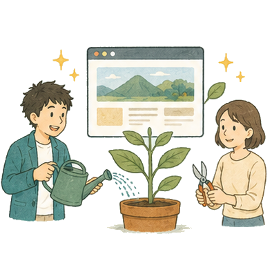 保守・運用サポートのイラスト